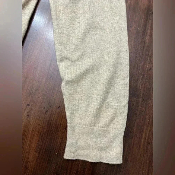 Foundry Supply Quarter Zip Sweater Size 2XLT Tall Beige Long Sleeve Lightweight - Picture 10 of 13